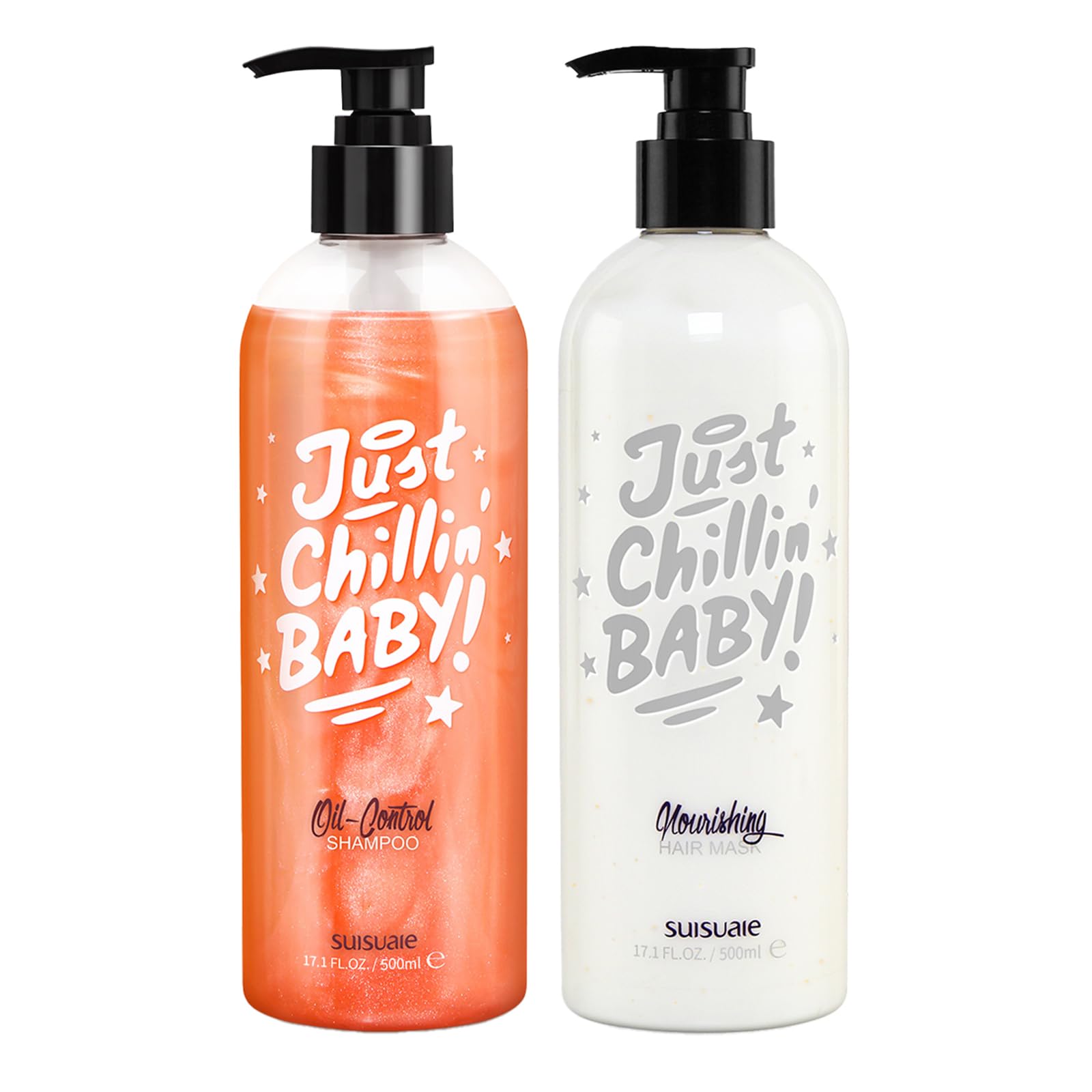 Clarifying Shampoo and Conditioner Set for Greasy Hair, Build Up, and Dry Ends - 32.4 Fl Oz