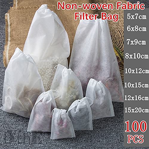 Bolsas Infusoras De Filtro De Té | Diseño resistente con sellado térmico(12 x 16cm)