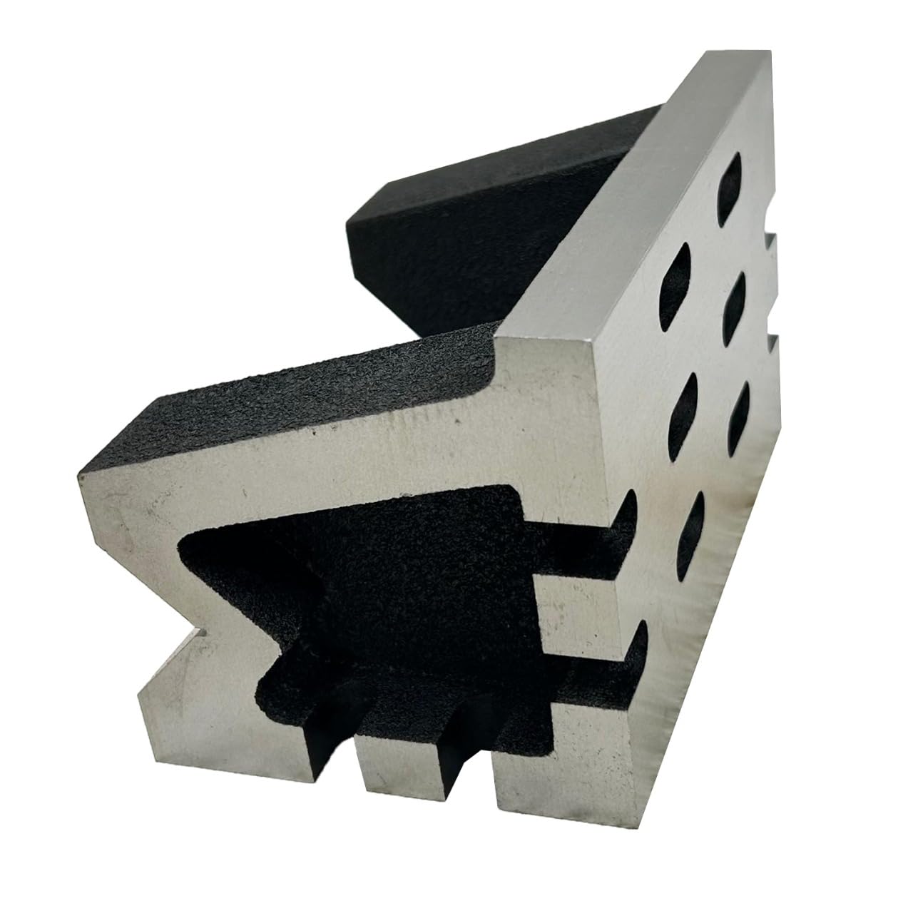 Quality Precision Graded Caste Iron Vee Angle Plates-stress Relieved - Work-holding Clamping Milling Engineering Machine Tools-heavy Duty (4" X 4" X 6" (100 X 100 X 150 Mm) -slotted)