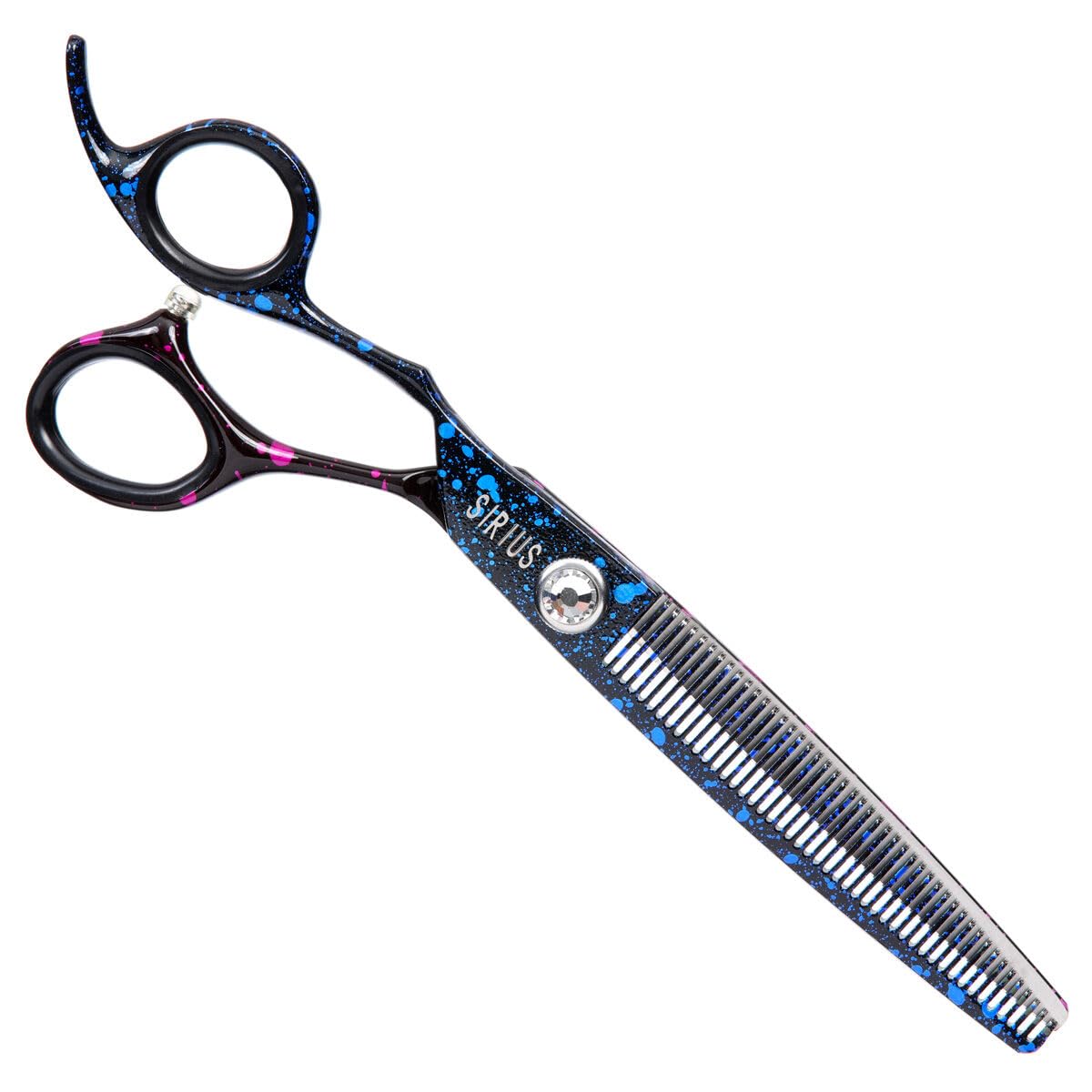 GROOM PROFESSIONAL Sirius Left Handed Blender Dog Grooming Scissors - Professional Grooming Shears - Ergonomic Design for Comfortable Handling - 440C Japanese Steel, 6.5 Inch 46T