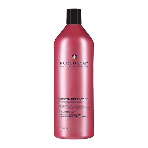 Pureology Smooth Perfection Acondicionador Para cabello encrespado y tratado de color Desenreda y controla el encrespamiento Sin sulfatos vegano Pureology Smooth Perfection Acondicionador Para cabello encrespado y tratado de color Desenreda y controla el encrespamiento Sin sulfatos vegano