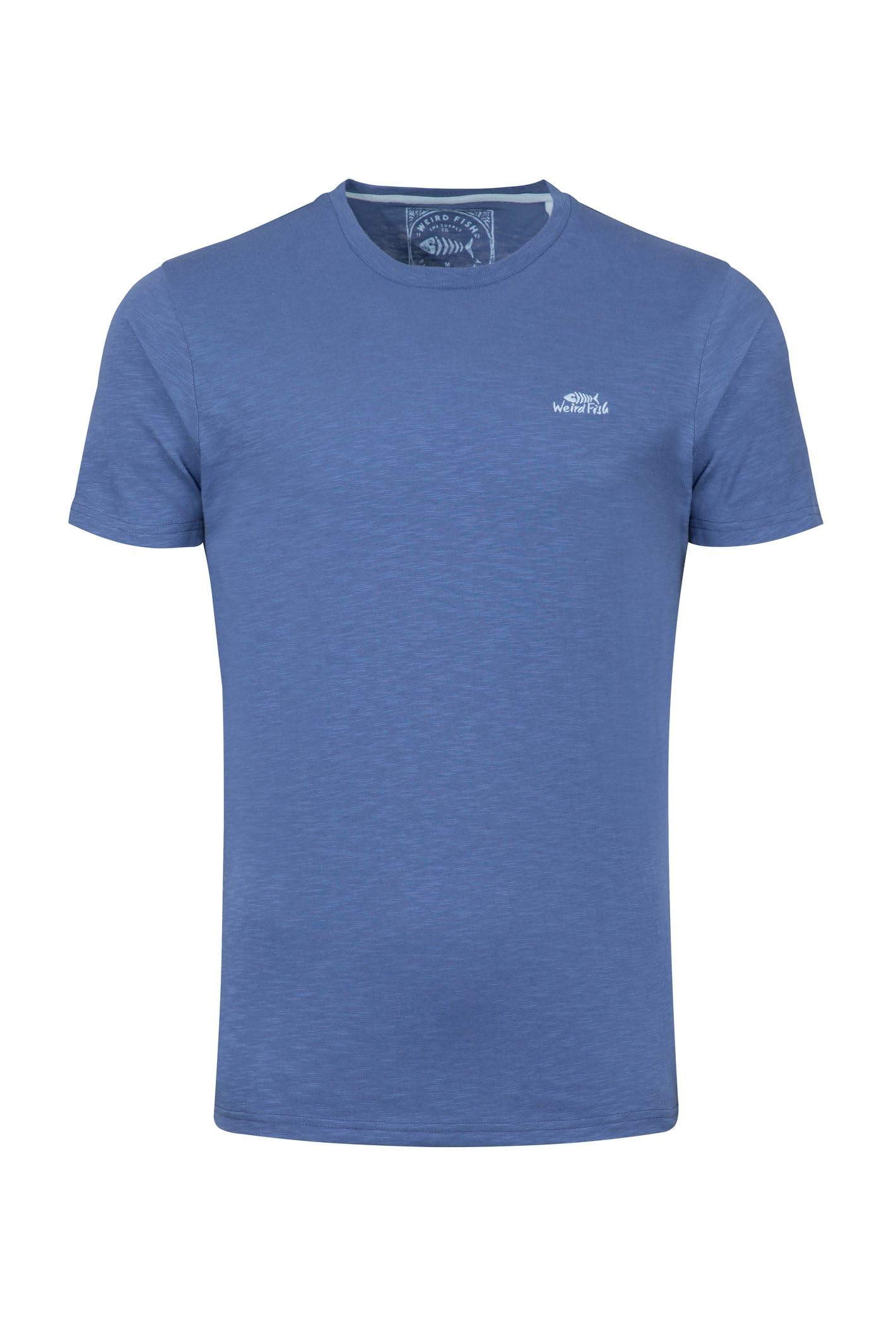 Weird Fish Fished Branded T-Shirt Faded Blue Size S