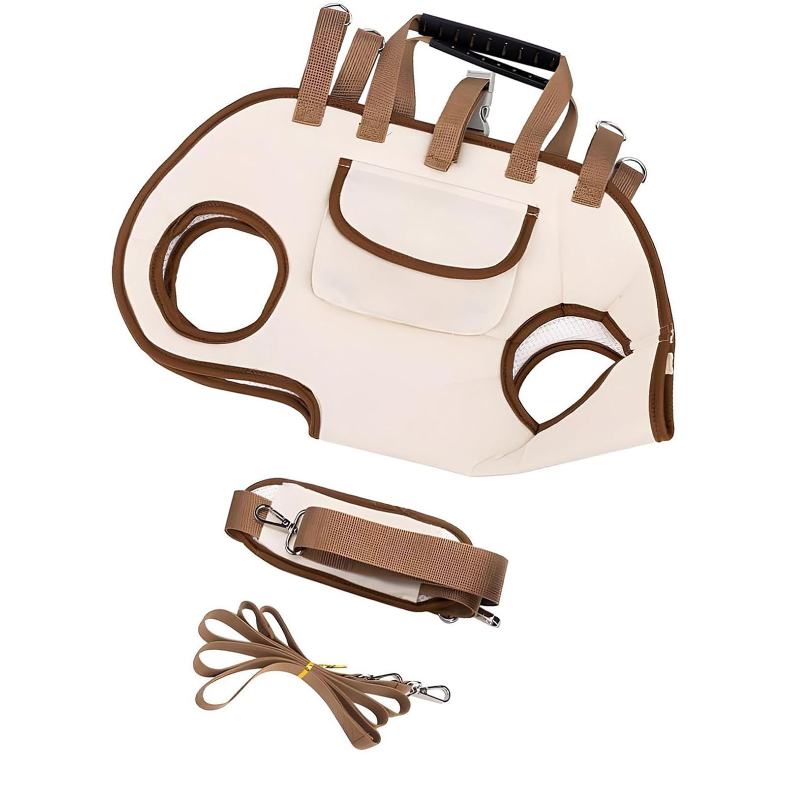 MICFENY Foldable Dog Backpacks with Adjustable Straps and Ventilated Design Ensuring Pet During Journeys