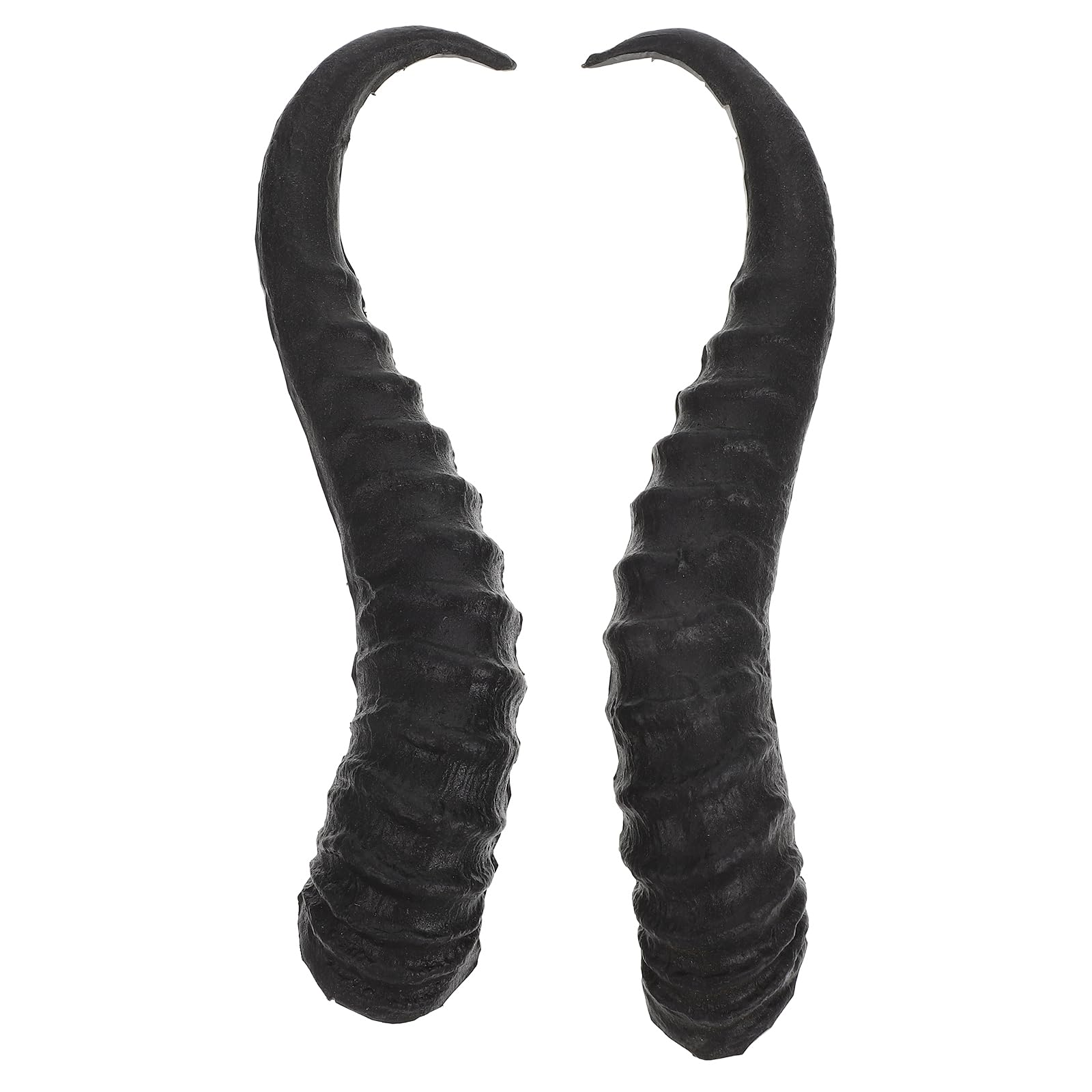 Beatifufu 1Pair Artificial Sheep Antlers Horns Headband Costume Accessory for Halloween Parties Cosplay and Fancy Dress Events