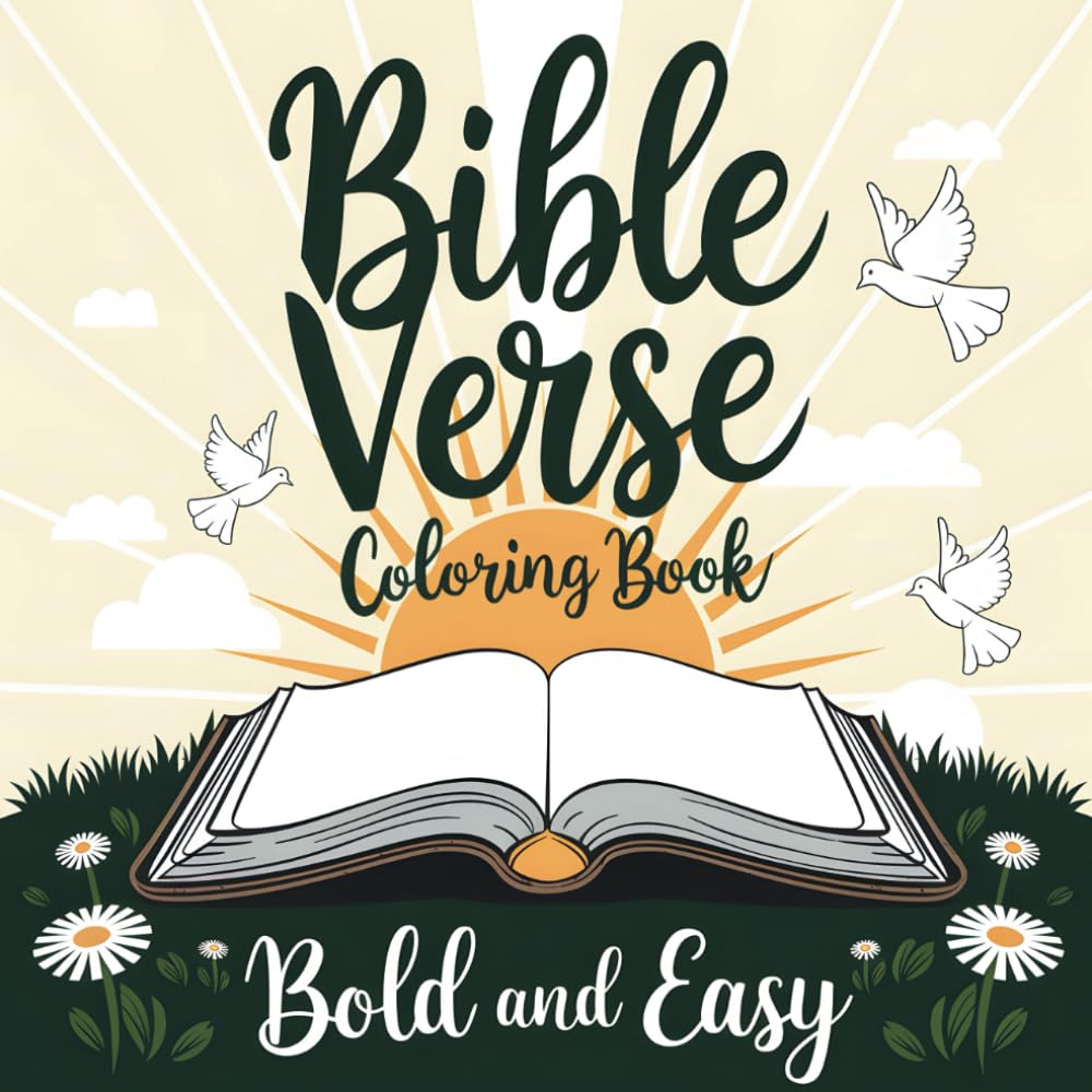 Bible Verse Coloring Book: Bold and Easy Coloring Book for Seniors I Large Print Pages of Beautiful Quotes