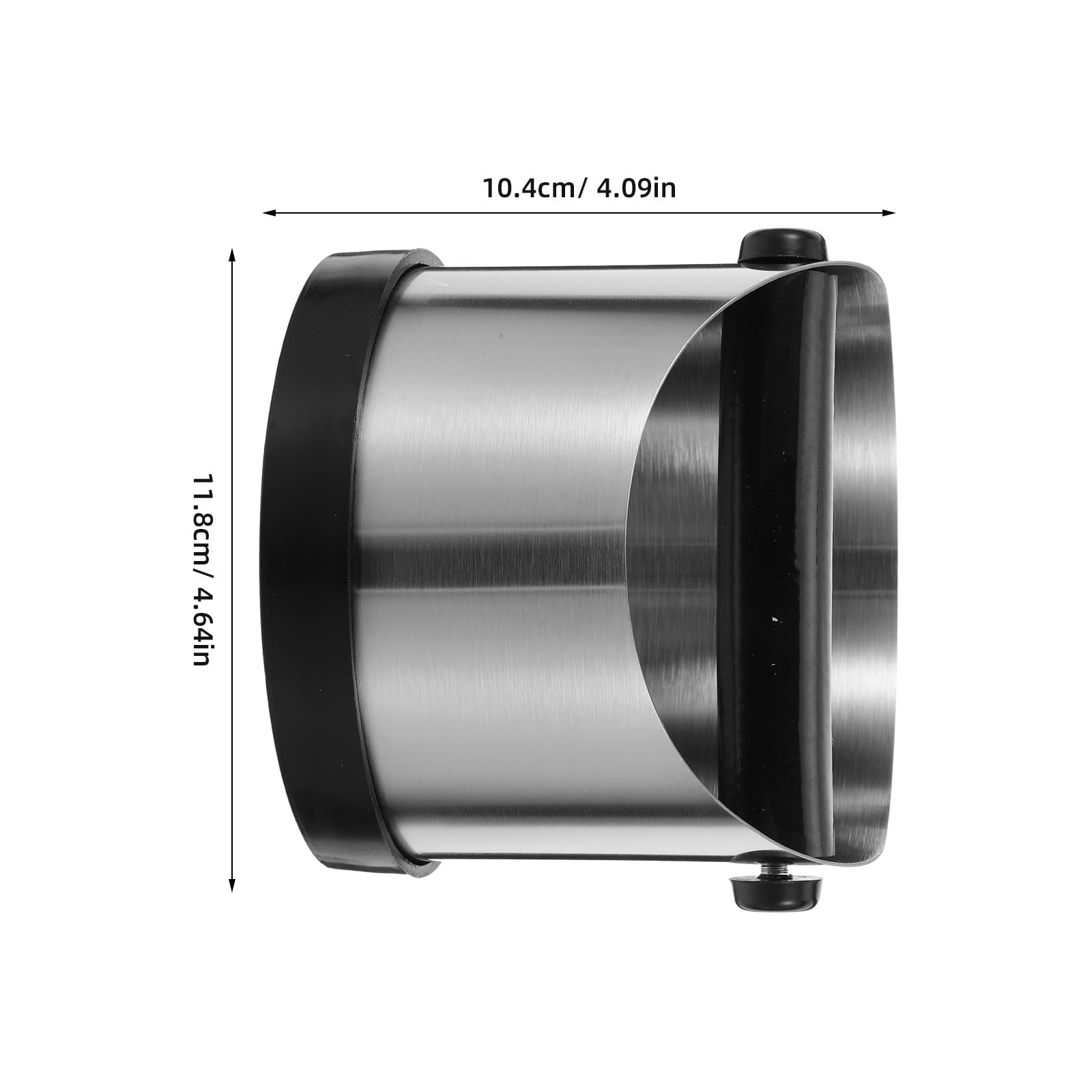 Pattumiera per caffè espresso in acciaio inox, contenitore per caffè macinato e secchio per il tè per il piano di lavoro, strumento essenziale per macchina per caffè espresso