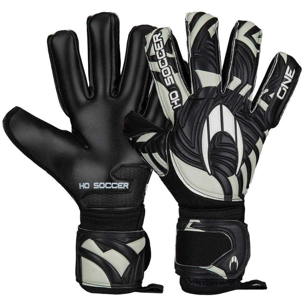 HO Soccer One Negative Junior Goalkeeper Gloves Size 2 Black-image-24