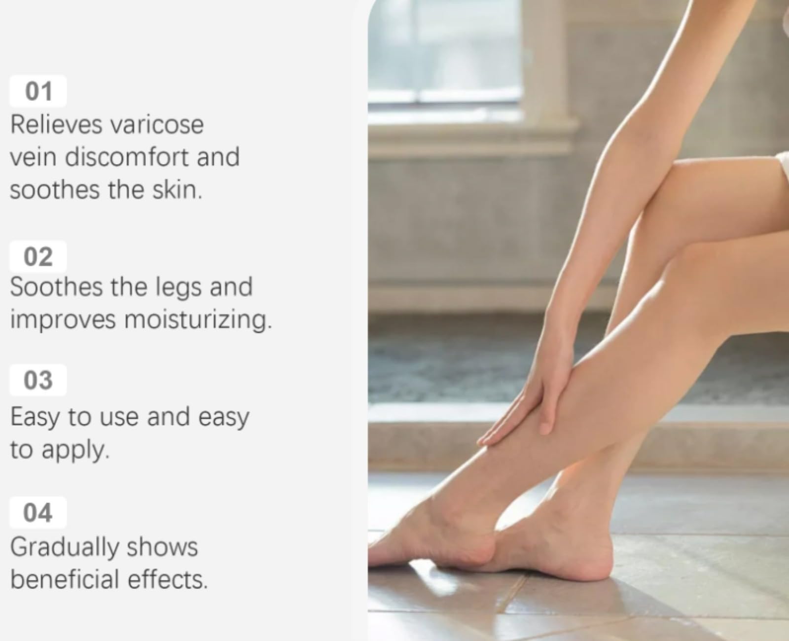 Healrize VeinTarget Microneedle Patch - Instant Relief, Beruhigende Entlastung für Beine, Waden (4 Stück)