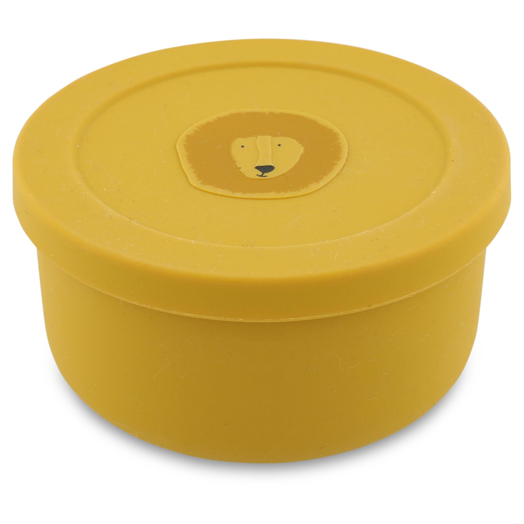 Recipiente De Silicona Para Snacks Infantiles Mr. Lion - A Prueba De Fugas, Suave, Sin BPA, 300 Ml - Para Fruta Y Galletas