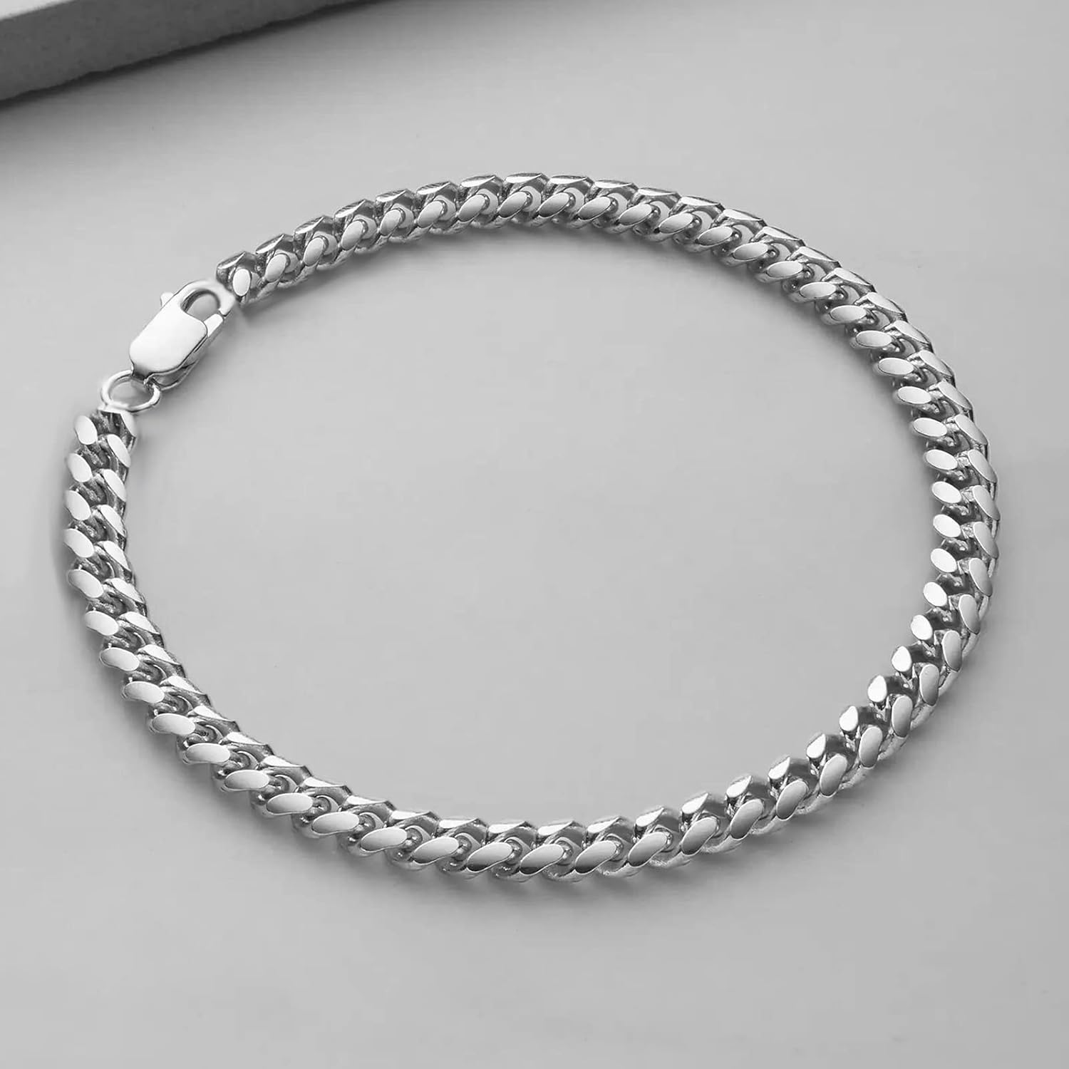 Memgift Stainless Steel Cuban Chain Bracelets for Men & Women - 6.5/7/7.5/8/9 Inch Gold Plated & Silver Stainless Steel Fashion Jewelry Bracelet - Image 6
