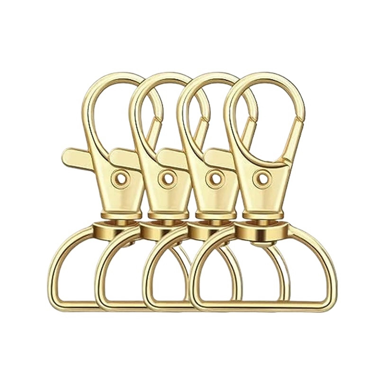 Cigpklo Color 7 Swivel Snap Hooks 10Pcs Swivel Clasp Lanyard Snap Hooks Keychain Clip Hook Metal Lobster Claw Clasps For Key Rings(,25Mm)