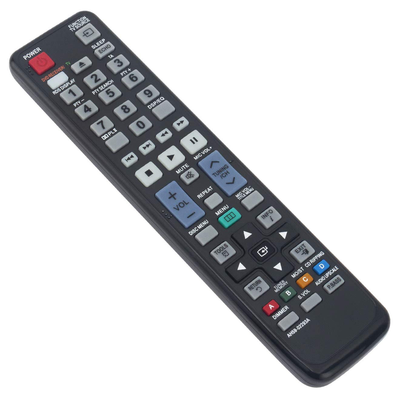 AH59-02293A Replace Remote fit for Samsung Home Theater System HT-C550 HT-C450 HT-C553 HT-C555 HT-C453 HT-C455 HT-C650W HT-C653W HT-C655W HT-C445N HT-C450N HT-C455N HT-C453N