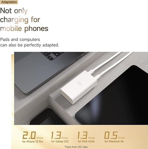 Miniatura 6 de ISDT PB40 - Banco de energía de 10000 mAh, 36 W Max USB C PD de carga rápida, cargador de teléfono celular portátil de carga dual independiente,