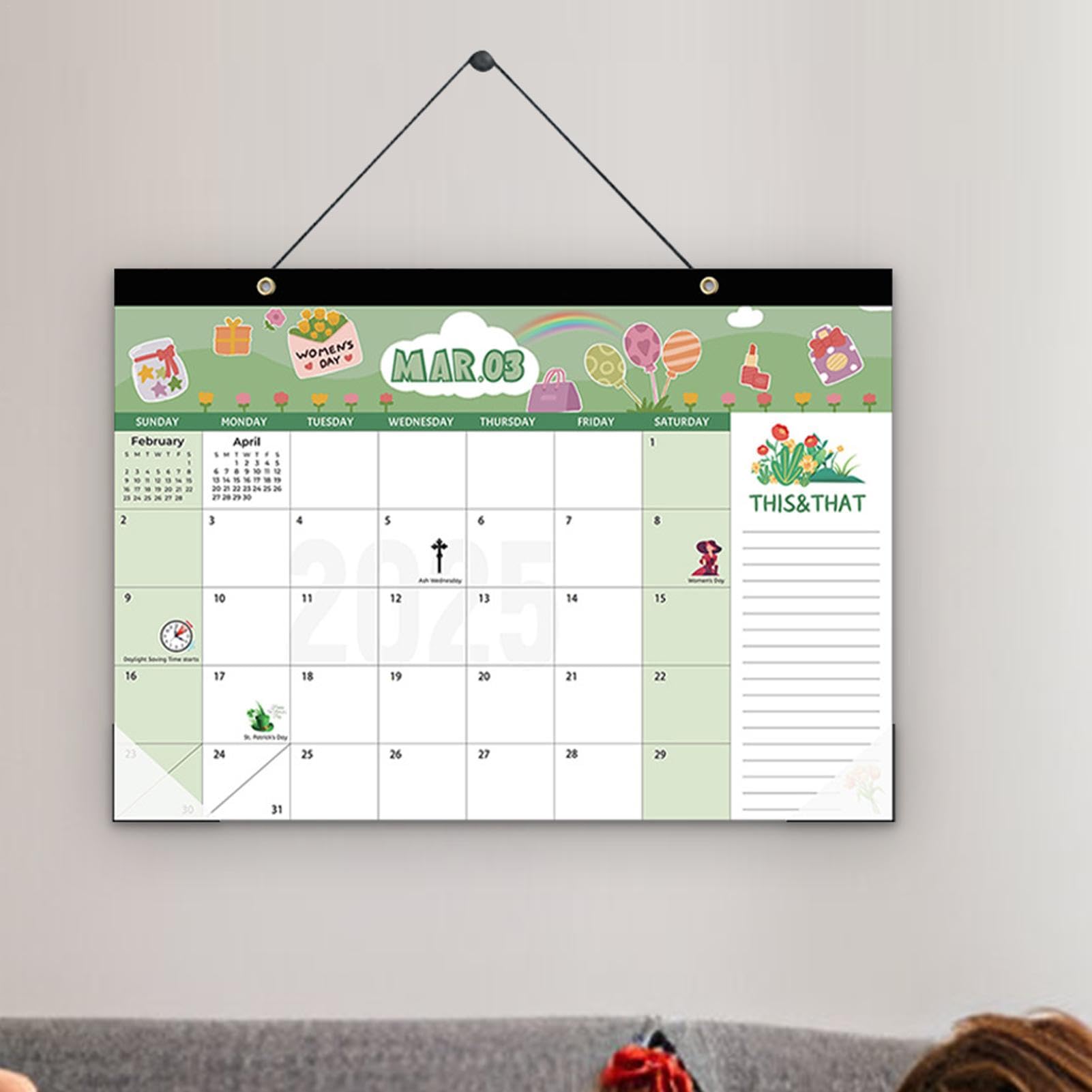 Amazon | 壁掛けカレンダー 2024-2025 年 7 月、2024 年 7 月