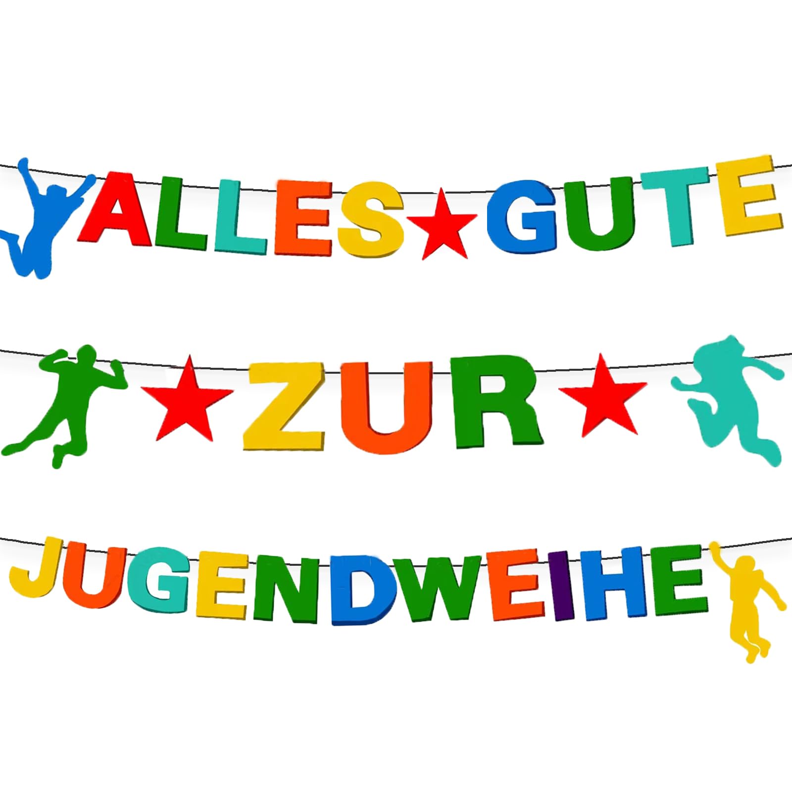 COMOOKA Jugendweihe Deko Blau Jugendeweihe Banner Groß 40 x 210 cm Gold COMOOKA Jugendweihe Deko Blau Jugendeweihe Banner Groß 40 x 210 cm Gold