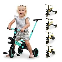 Mobiclinic® kids, Triciclo 5 in 1, Chase, Bicicletta evolutiva, 1-5 anni, Manico e sedile regolabili, Ultraleggero 3, Kg, Montaggio facile, Ruote antiforatura, Fino a 25, Porta bottiglia