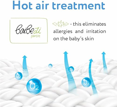 Miniatura 7 de Pañales para bebé hipoalergénicos con fibra de terciopelo micrón para pieles sensibles, absorbentes, secos y desechables (talla 3 (13-24 libras), 60