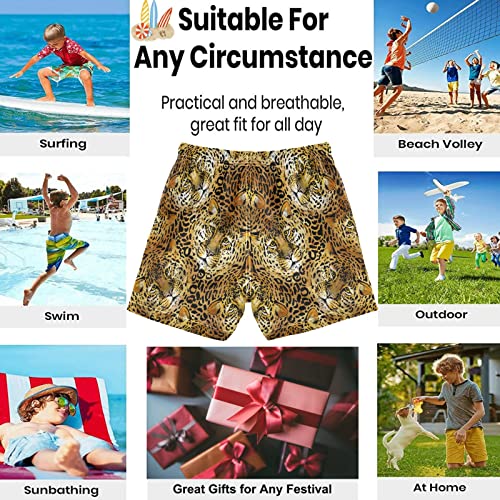 visesunny Tiger 3D Print Swim Trunks Boys Toddler Bathing Suits for Kids Swimwear Baby Boy Swimsuit Boys Swim Shorts2