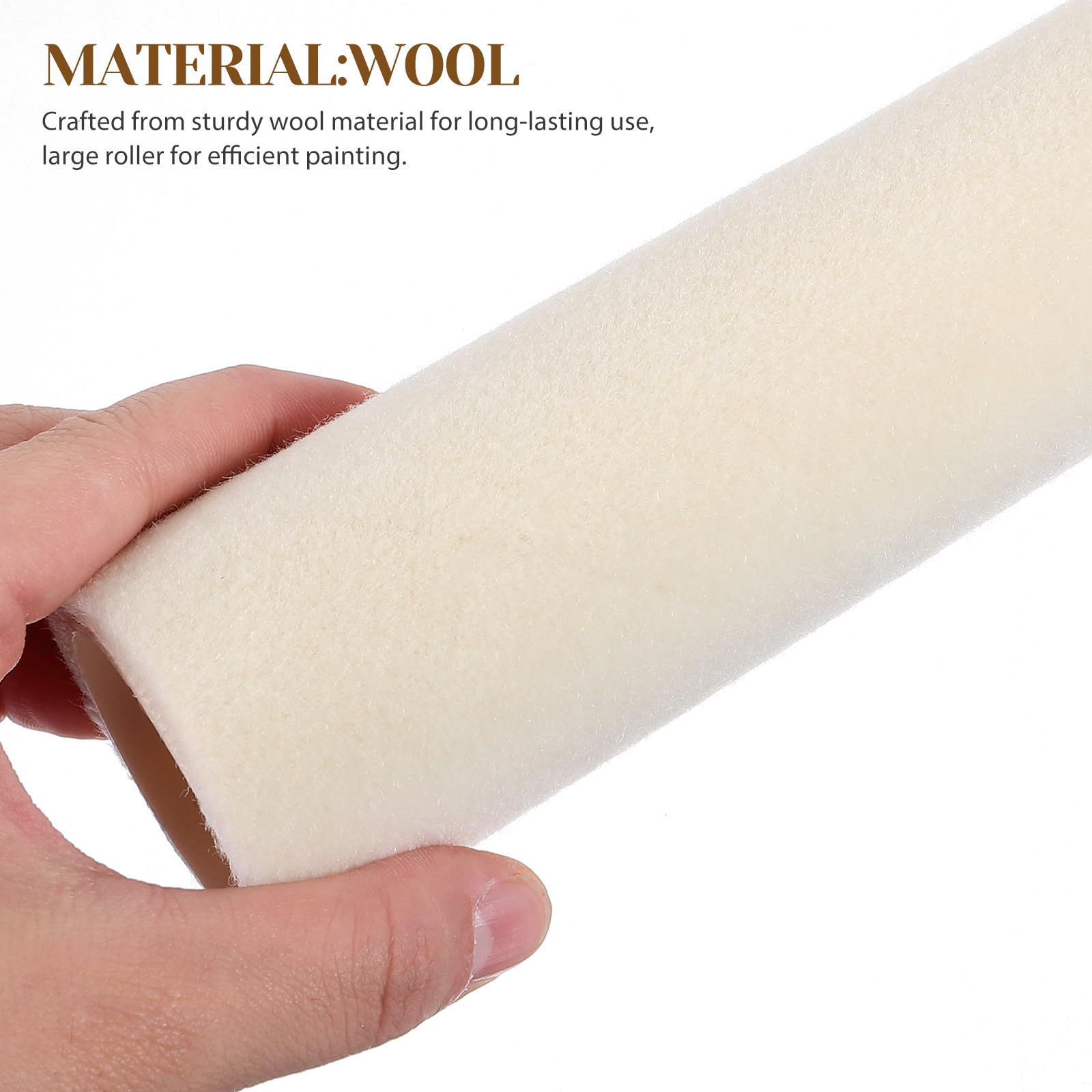 Wełniane osłony wałków do malowania 22 cm, krótka drzemka 4 mm, do gładkiego malowania ścian, średnica wewnętrzna 38 mm, wysokiej jakości materiały do malowania domu i zestaw do napełniania wałków