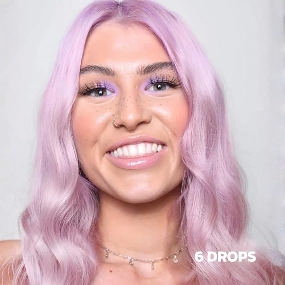 Shrine Drop It PURPLE Hair Dye Drops | Semi-Permanent Vegan Customisable Hair Colour | Mix with Conditioner | Vegan & Cruelty-Free | Temporary Hair Dye | 20ml