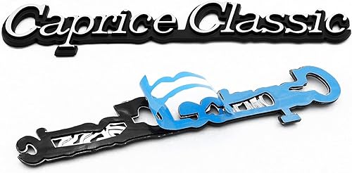 Miniatura 2 de 2 calcomanías de letras clásicas de Caprice-Classic para 1977-1984 Caprice Classic Car Exterior Delantero Guardabarros Delantero Izquierdo y