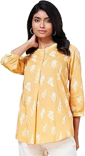 akkriti by pantaloons Women's Cotton Regular Fit Tunic Shirt-picture-11