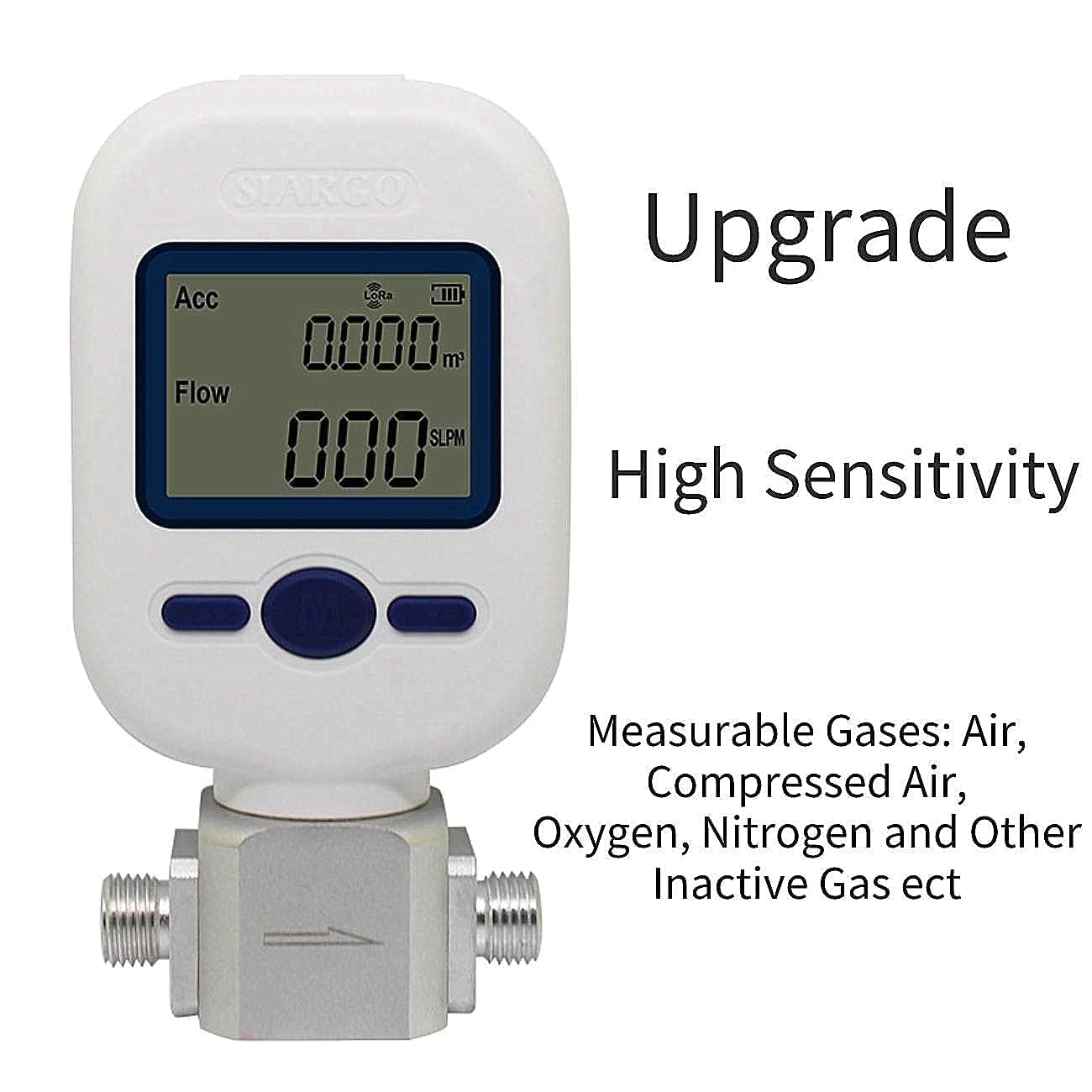 CJC Portable Digital Gas Flow Meter - MF5712 (0-250L/min) For Air, Nitrogen, Oxygen, CO2 Measurement