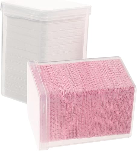 Lint Nail Wipes for Eyelash Extensions and Gel Nails Gentle Makeup Remover Pads