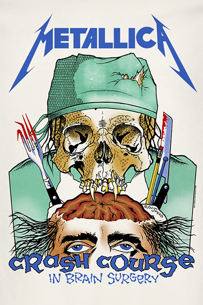 Metallica Amplified Collection - Crash Course In Brain Surgery Hombre Camiseta Beige Regular