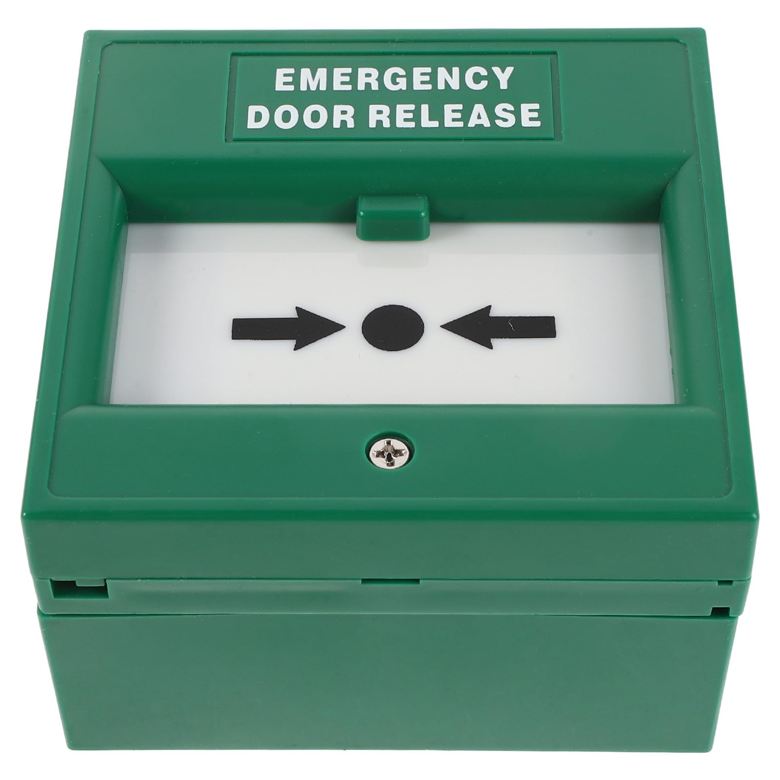 BESTOMZ Fire Emergency Door Release Button Compliance with Fire Safety Standards Green Plastic Manual Call Point with Damage and Wear Resistance for Office and Public Facilities