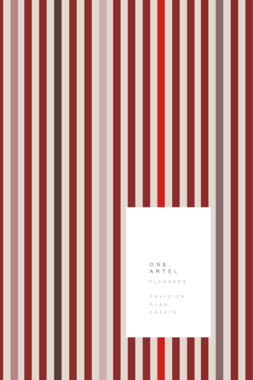 One artel planners: envision.plan. create. daily 6x9 undated planner for adults and teens