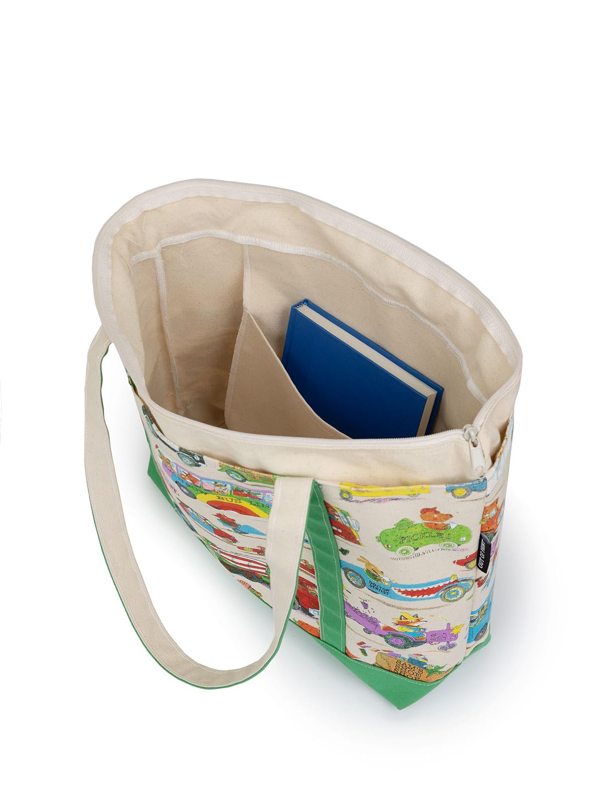 Out of Print Richard Scarry Cars and Trucks and Things That Go Large Zippered Tote - Image 3