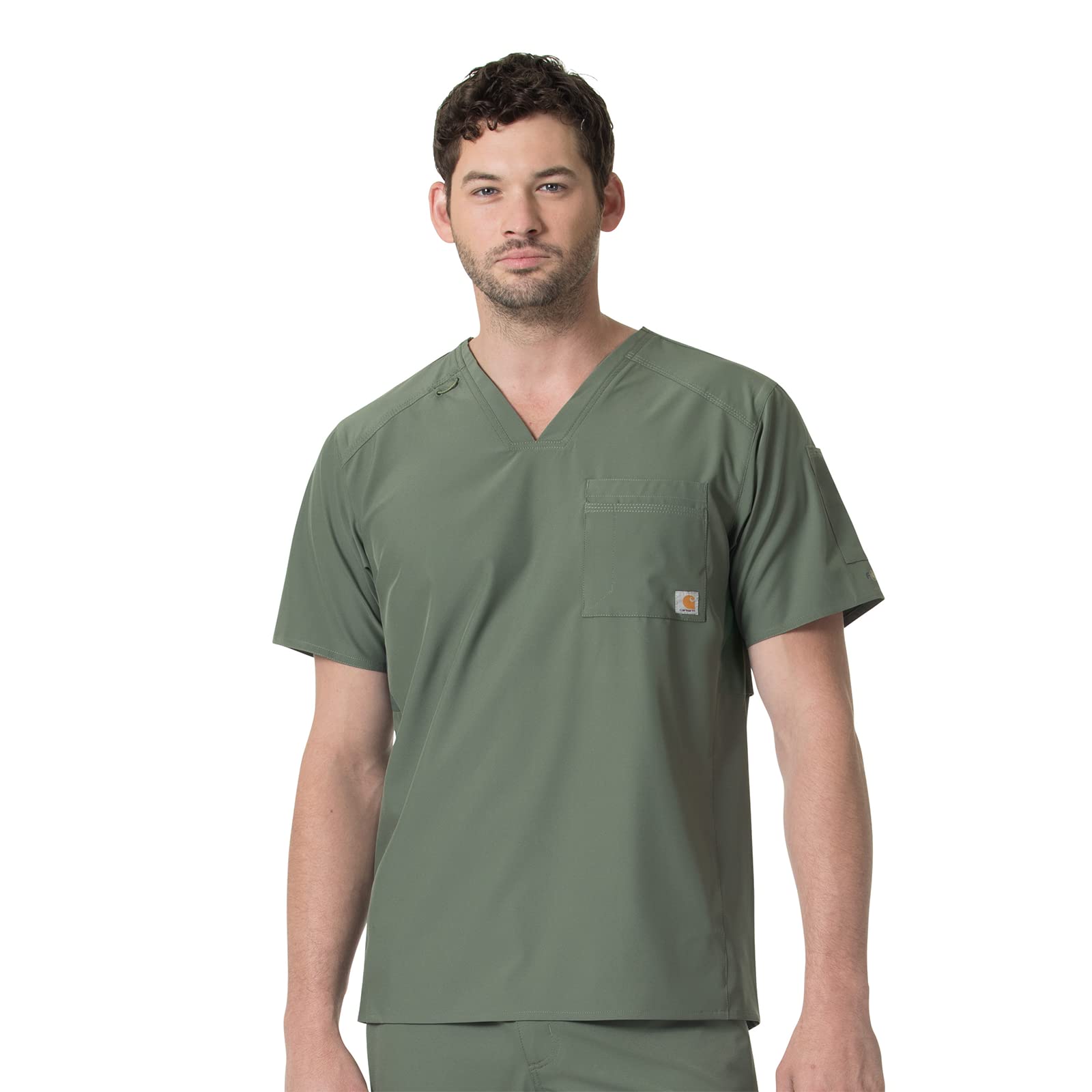 CarharttMen's Slim Fit V-Neck Top Medical Scrubs Shirt