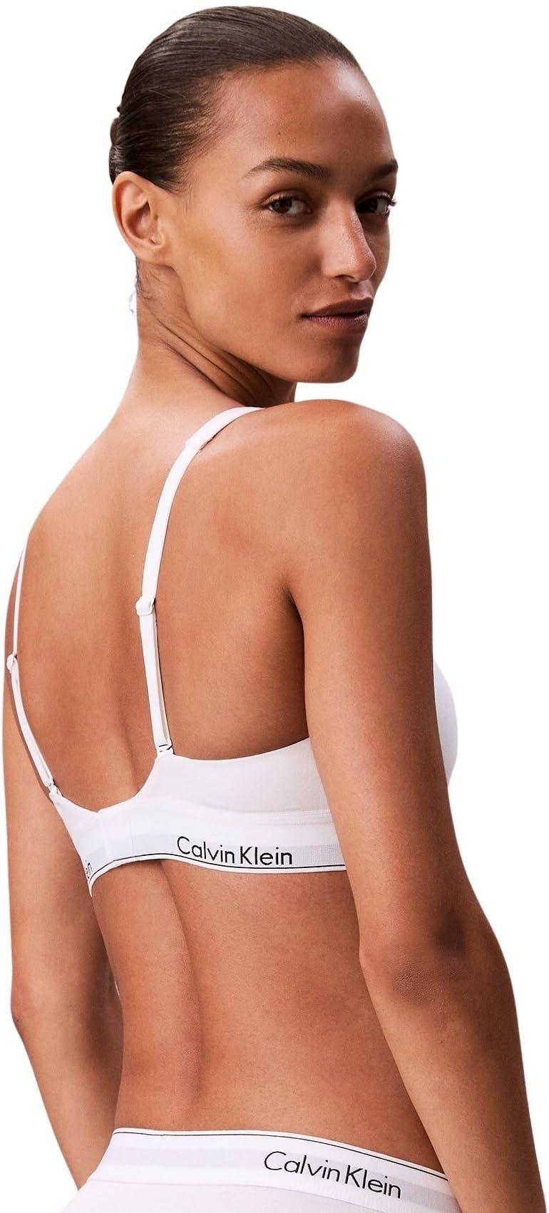 Calvin Klein Unlined Traingle Scoop Back Lv00qf8576 Triángulo Mujer