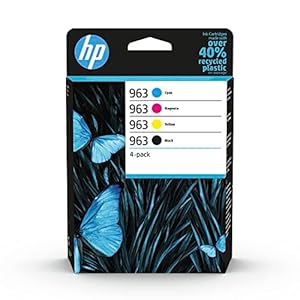 HP 6ZC70AE 963 Original Ink Cartridge, Black/Cyan/Magenta/Yellow, Multipack