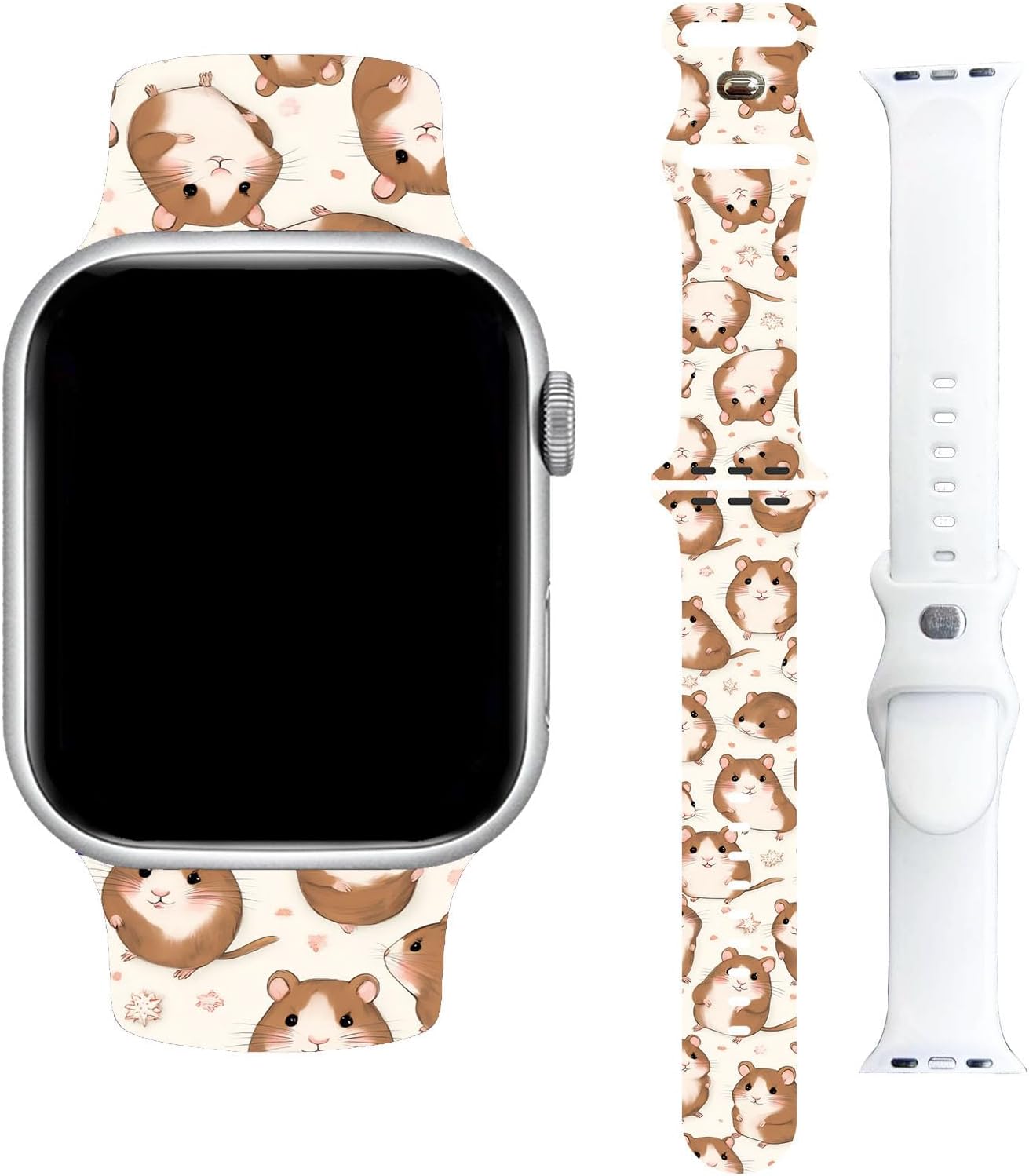 Modern Watch Band Compatible with Apple Watch Series 10 9 8 7 6 5 4 3 2 1, SE & Ultra, Unisex Breathable Silicone Strap for Sport Band 38mm 40mm 41mm 42mm 44mm 45mm 49mm