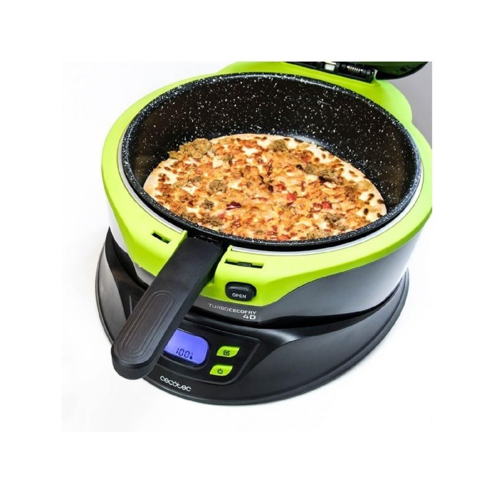 Cecotec Pack de Accesorios para Snacks y Cubeta Plana TurboCecofry 4D. Especial Snacks y Cubeta Plana para Pizzas, 3 Litros de Capacidad, Aptos para Lavavajillas