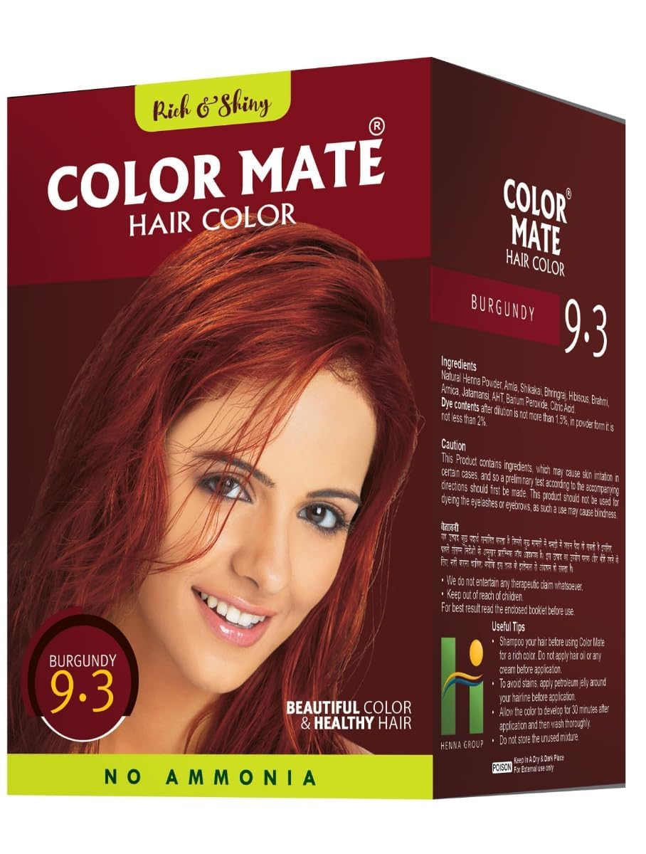Color Mate Hair Color, 15g - Burgundy