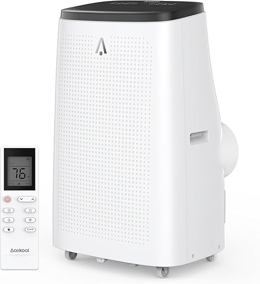 Portable Air Conditioners,14000 BTU Cools Room Up to 700 Sq.Ft with Remote Control, 3-In-1 Free Standing Cooling AC Unit With Fan & Dehumidifier, Smart/Sleep Mode,3 Speed,Auto Swing,24H Timer