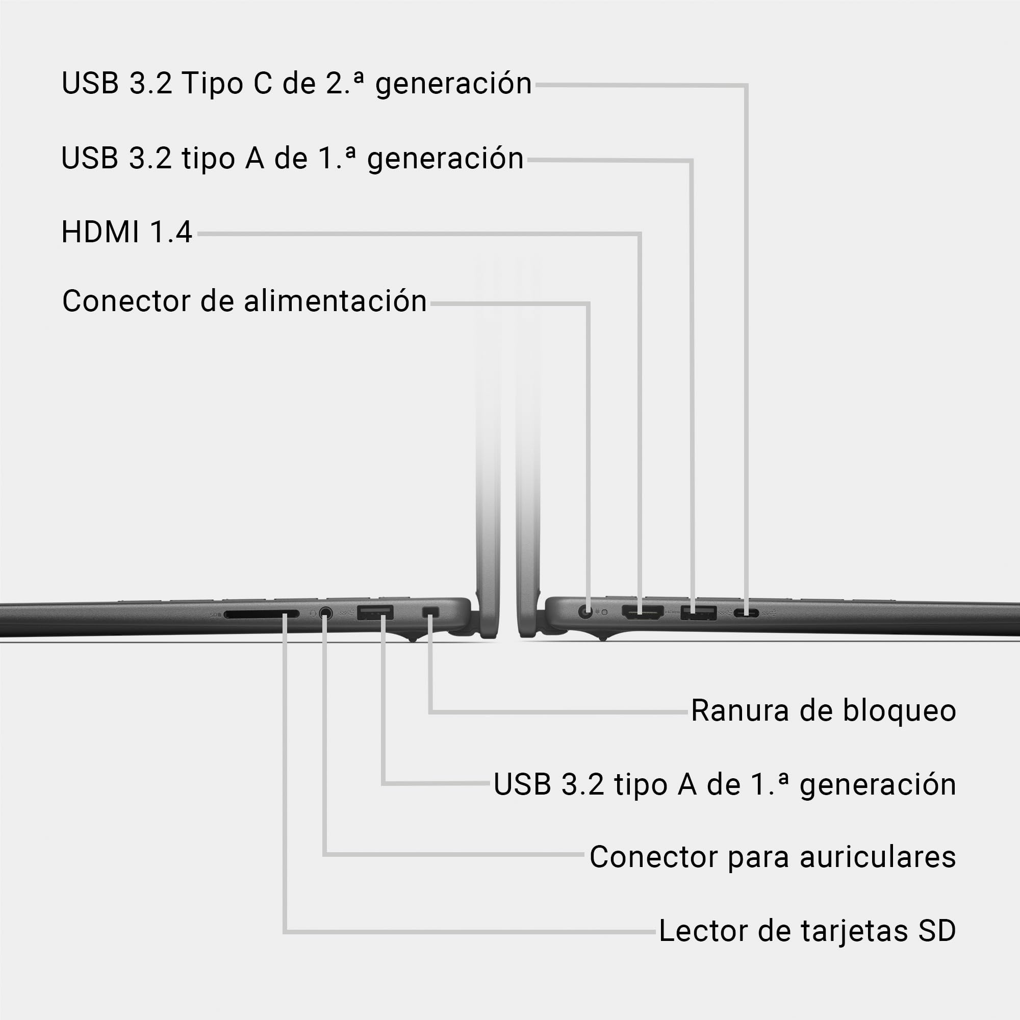 DELL 15 Portátil DC15250 – 15,6" FHD 120Hz, Intel Core i7-1355U, Gráficos Intel UHD, 16GB RAM, 512GB SSD, Webcam HD, Windows 11 Home, Teclado QWERTY Español, Color Negro — view 75