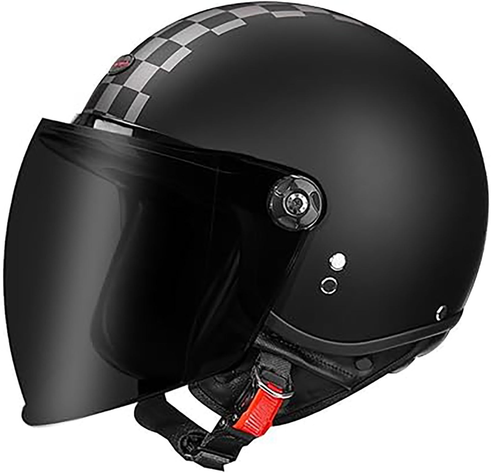 Casco Da Moto Aperto 3/4 Per Adulti Con Visiera, Per Moto, Scooter, Bici Elettrica, Ciclomotore, Cruiser, Caschi Per Uomo E Donna, Omologato ECE A10,XL/(61~62cm)