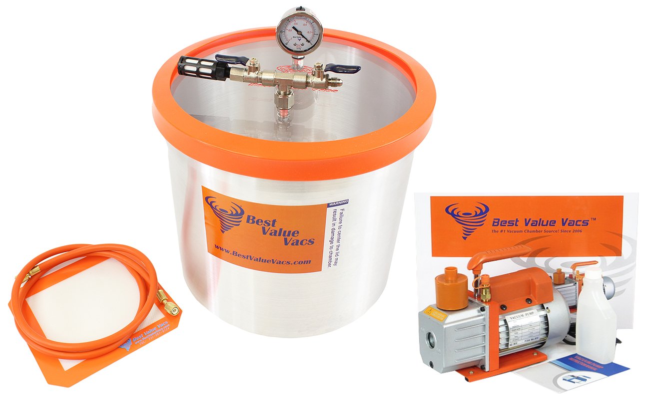 Buy Best Value Vacs 3 Gallon Aluminum Vacuum and Desing Chamber and