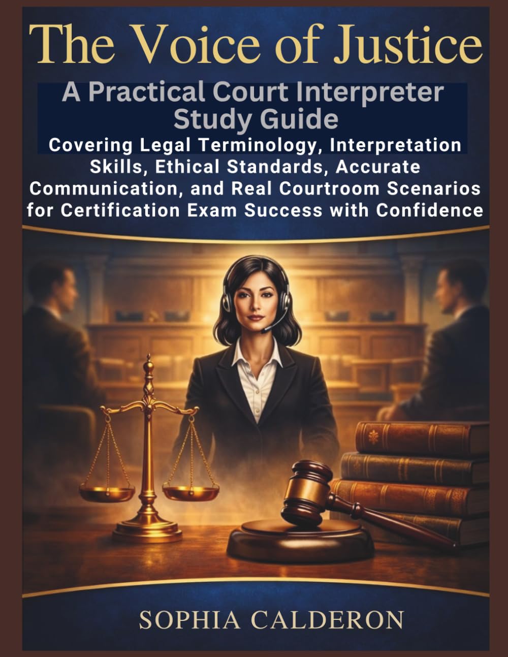 THE VOICE OF JUSTICE: A Practical Court Interpreter Study Guide Covering Legal Terminology, Ethical Standards, Accurate Communication, and Real Courtroom Scenarios for Certification Exams Sucess