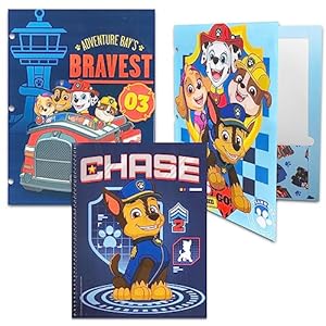 Paw Patrol Giant All You Need for School Stationery Gifts Set Pencils Case Notebook Eraser Ruler Back to The Pre School Kindergarten Education Goodies Supplies Materials Birthday for Kids Boys