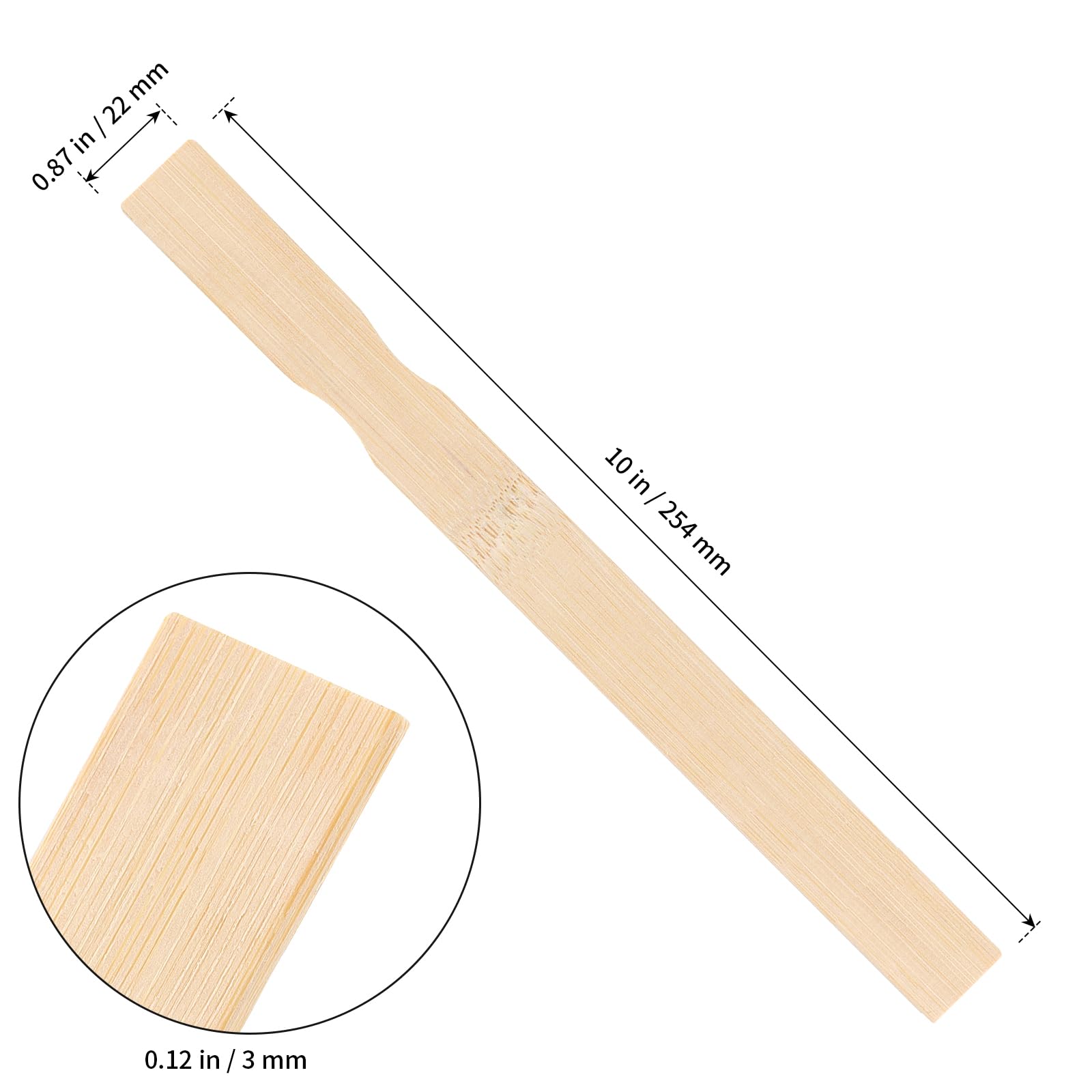 SHEUTSAN 300 PCS 10 Inch Wooden Paint Sticks, Paint Stir Sticks, Paint Mixing Stick Paddles for Crafts