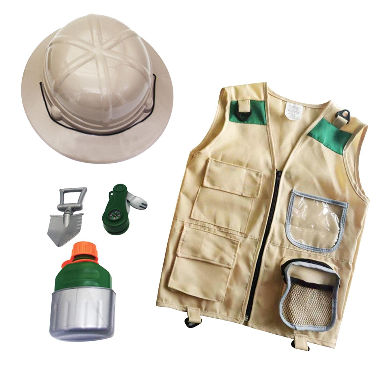 5er-Set Outdoor-Abenteuer-Kits, Lernspielzeug, Hinterhof-Kostüm, waschbar, Cargo-Weste, Stil A
