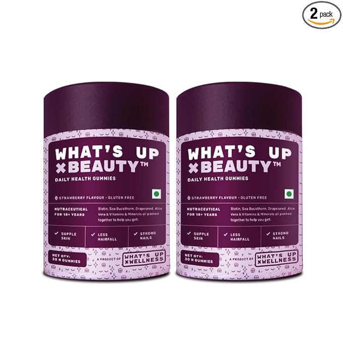 Whats Up Wellness Biotin Gummies for Hair Growth, Pa