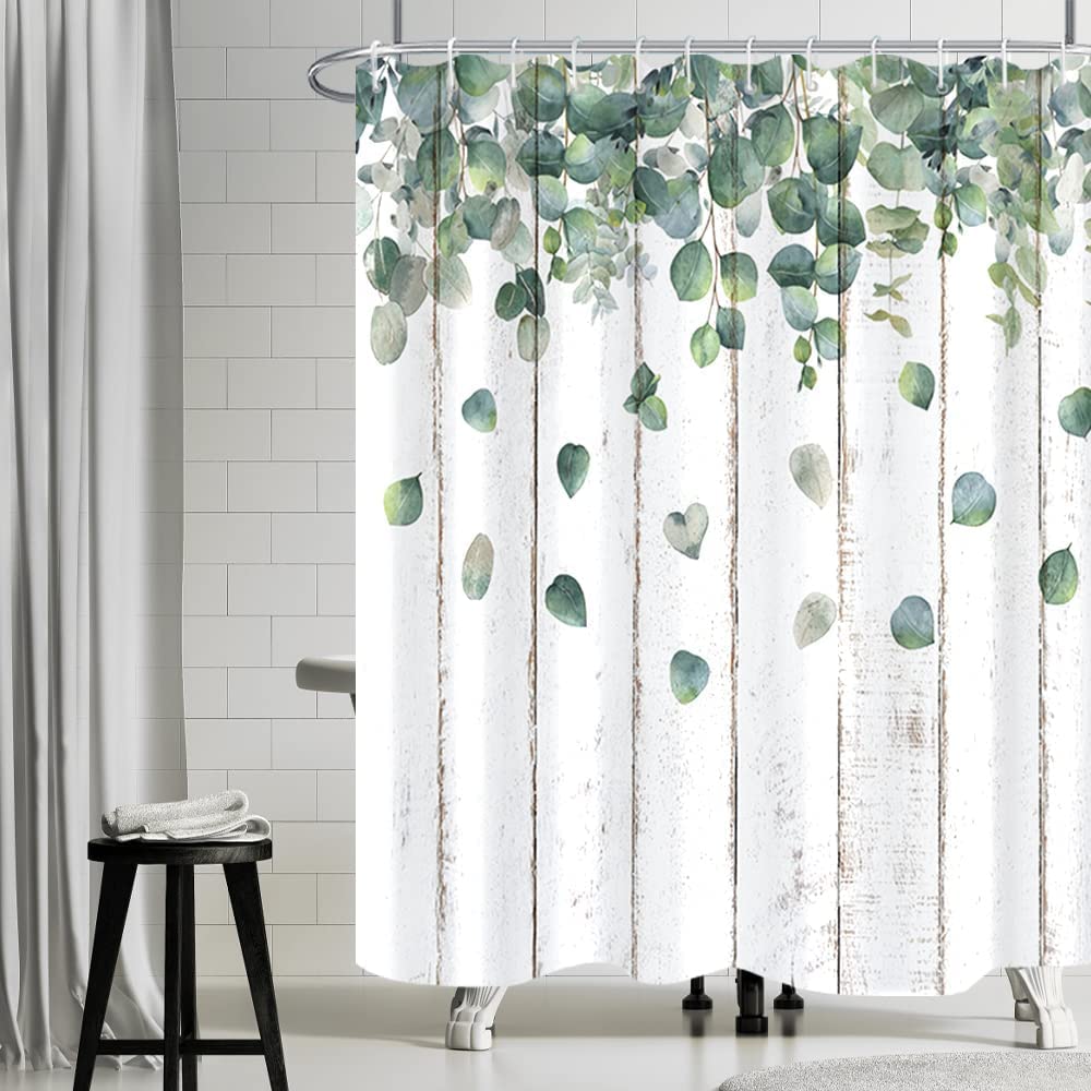 Uiiooazy Green Eucalyptus Shower Curtain - Image 4