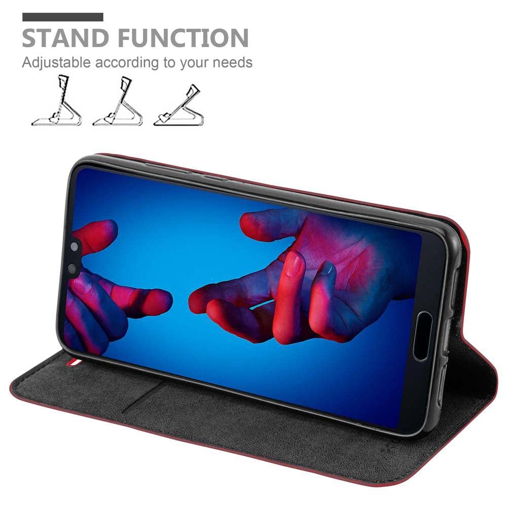 Cadorabo Custodia Libro per Huawei P40 in ROSSO
