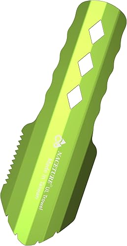 Miniatura 9 de Paleta ultraligera para mochileros pala de aluminio pequeña herramienta para orinal con diseño de mango más largo esencial para senderismo